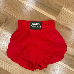 Daily Drills Vibrant Red Shorts